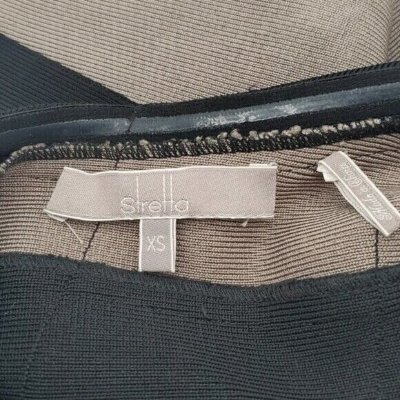 Stretta Jessica Black One Shoulder Bandage Bodycon Dress XS Party - Picture 8 of 9